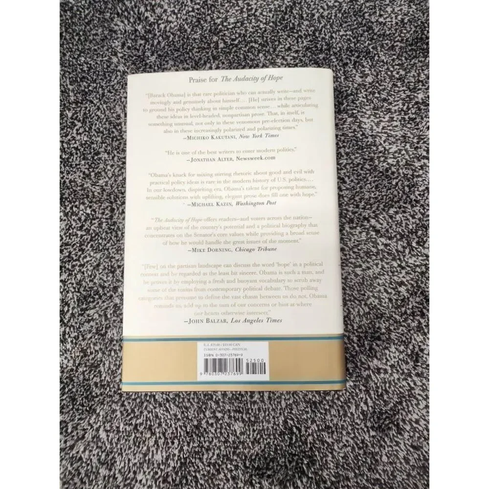 The Audacity of Hope Hardcover First Edition
